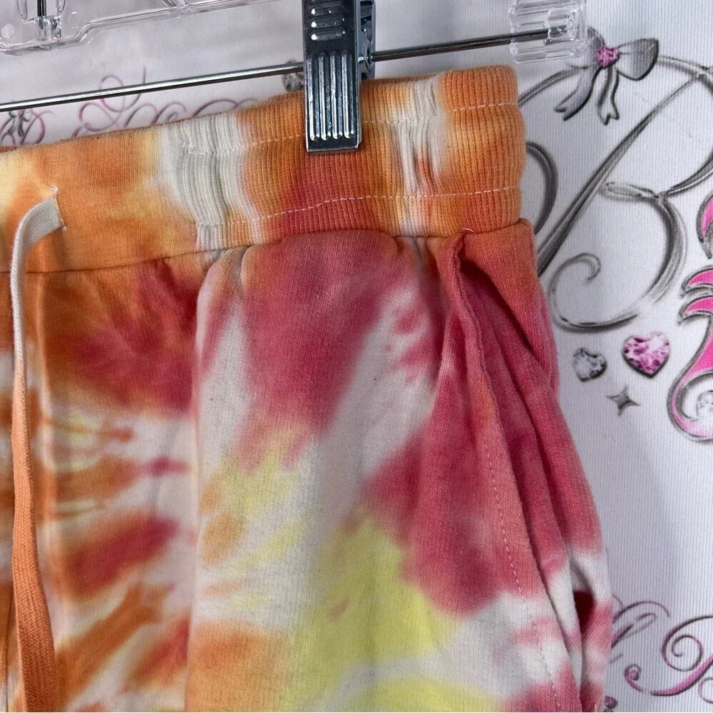 Jane and Delancey shorts sunset 🌅 Colors Vibrant Tie-Dye Athletic Shorts